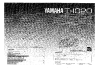 Yamaha T-1020 - Owners Manual 
